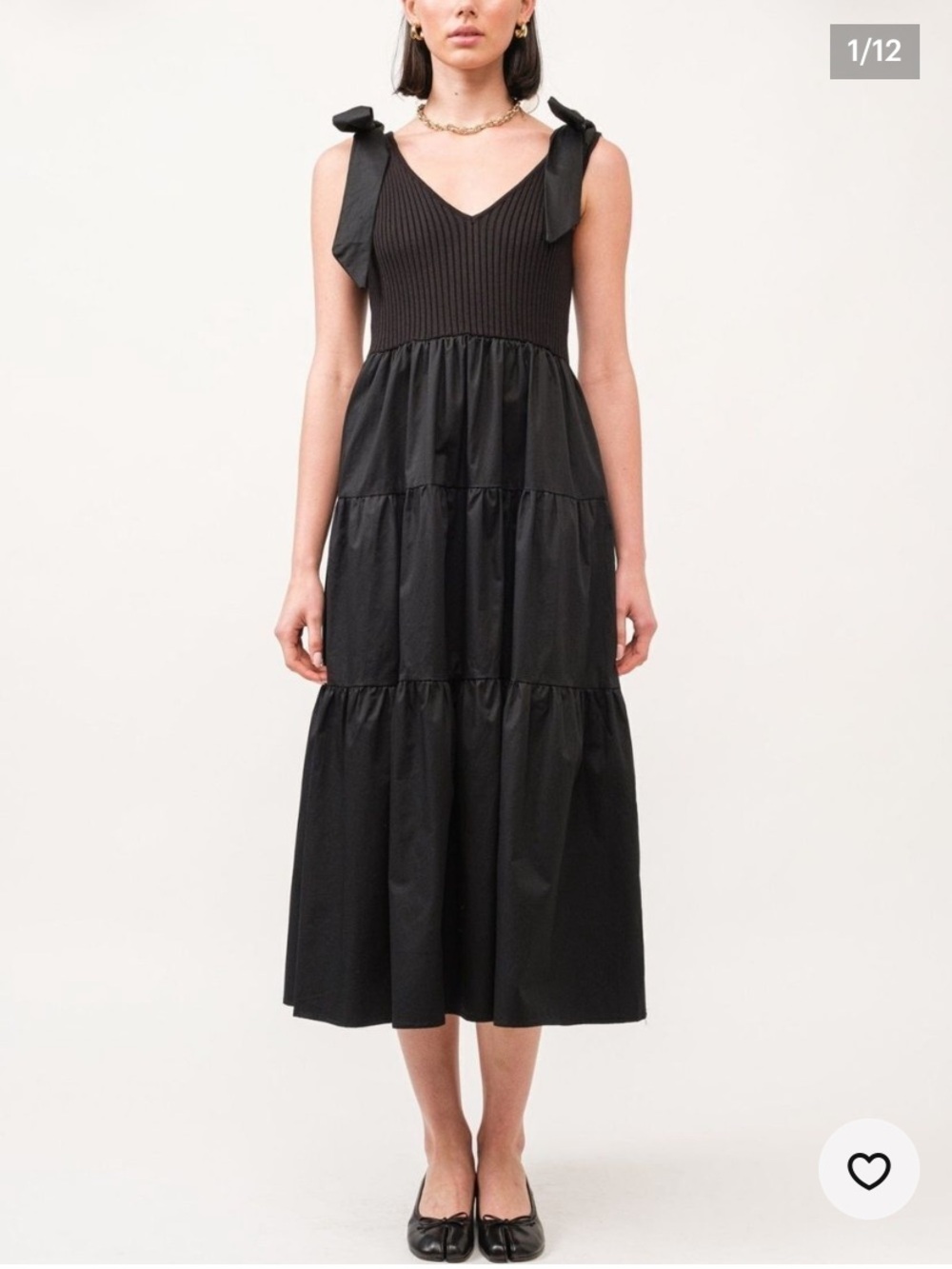 Sofie The Label Womens green tiered Midi Dress Size Small Ulla Johnson dupe